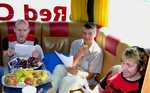 a-capella Probe im Bus für die Kieler Woche; 13.06.2004 News 257 Bild
